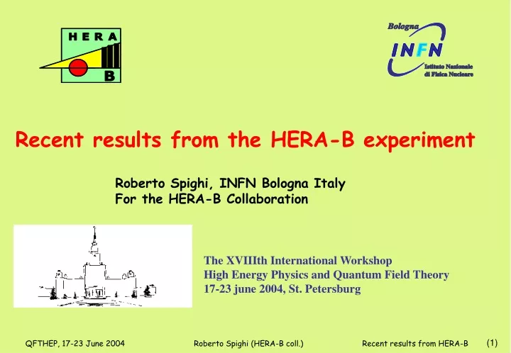 recent results from the hera b experiment
