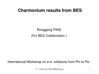Charmonium results from BES