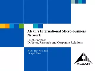 Alcan’s International Micro-business Network