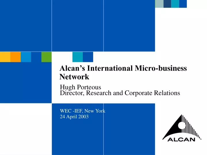 alcan s international micro business network