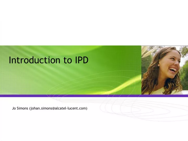 introduction to ipd