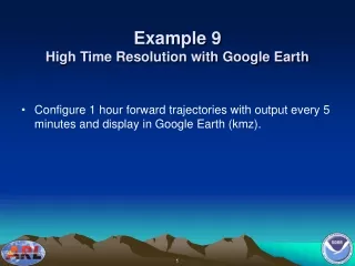 Example 9 High Time Resolution with Google Earth