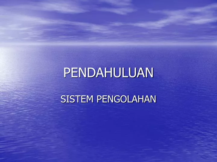 pendahuluan