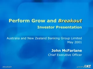 Perform Grow and Breakout Investor Presentation