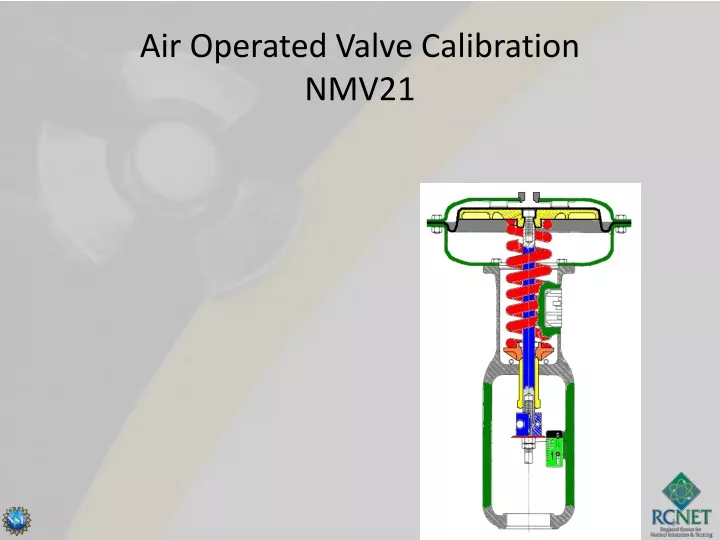 air operated valve calibration nmv21