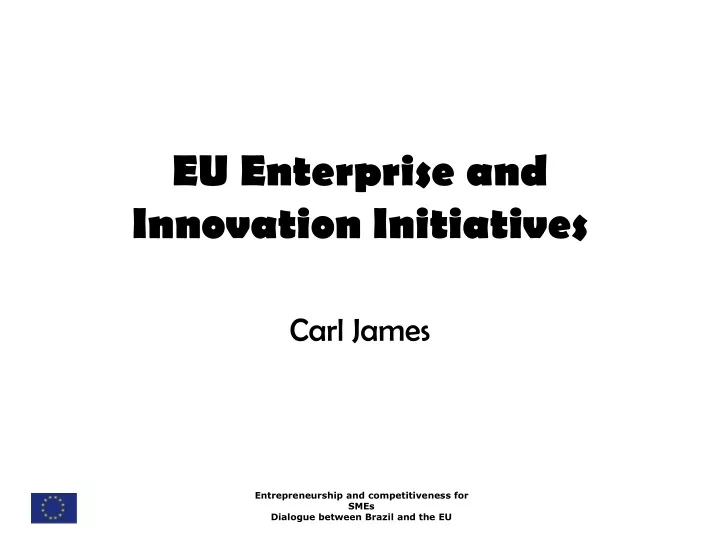 eu enterprise and innovation initiatives
