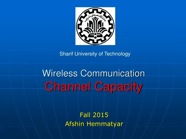 wireless communication channel capacity