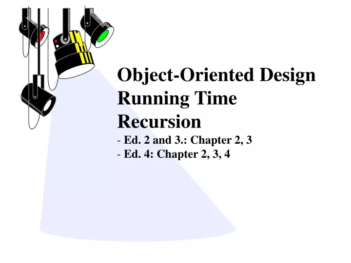 object oriented design running time recursion