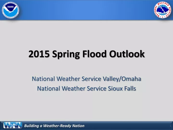 2015 spring flood outlook