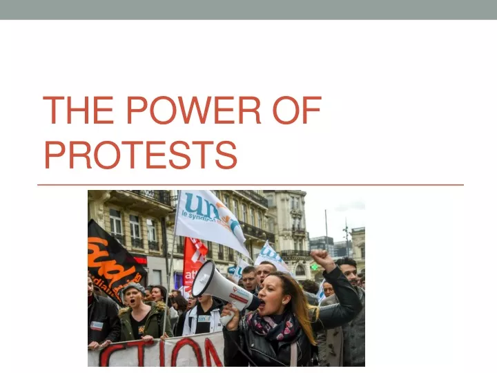 the power of protests