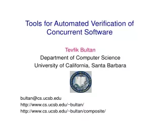 Tools for Automated Verification of Concurrent Software