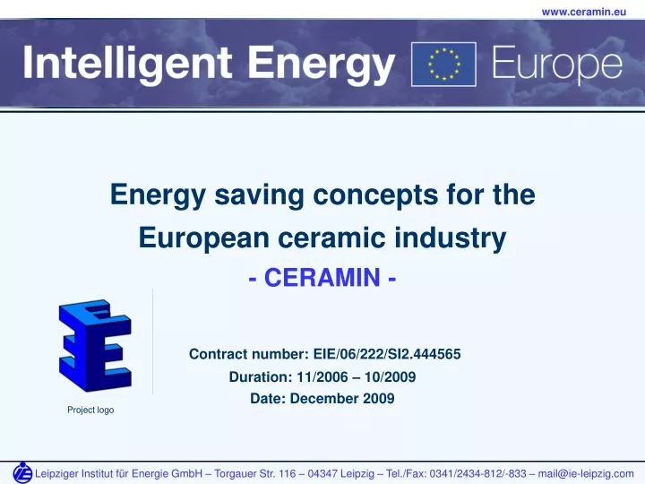 energy saving concepts for the european ceramic