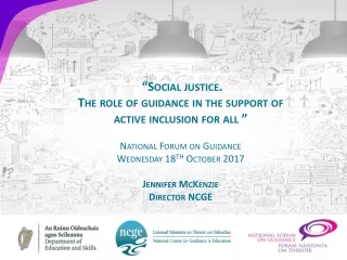 “Social justice.  The role of guidance in the support of  active inclusion for all ”