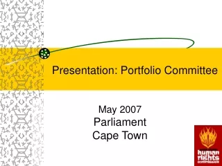 Presentation: Portfolio Committee