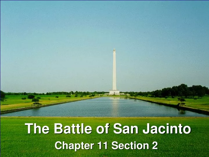 the battle of san jacinto