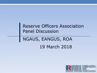 reserve officers association panel discussion