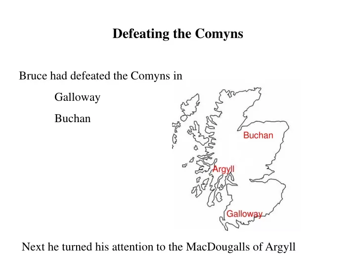defeating the comyns