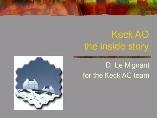 Keck AO  the inside story