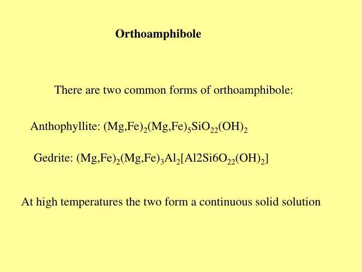 orthoamphibole