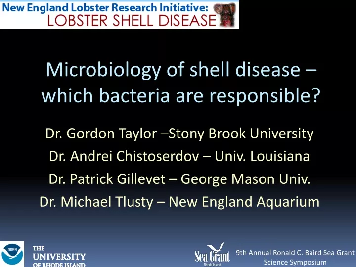 microbiology of shell disease which bacteria are responsible