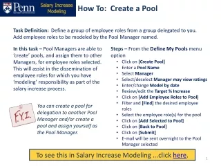 How To:  Create a Pool