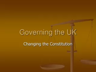 Governing the UK