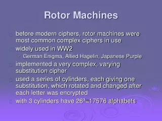 Rotor Machines