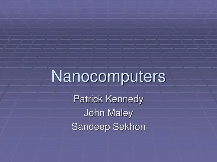 nanocomputers