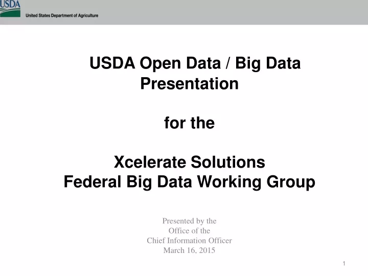 usda open data big data presentation