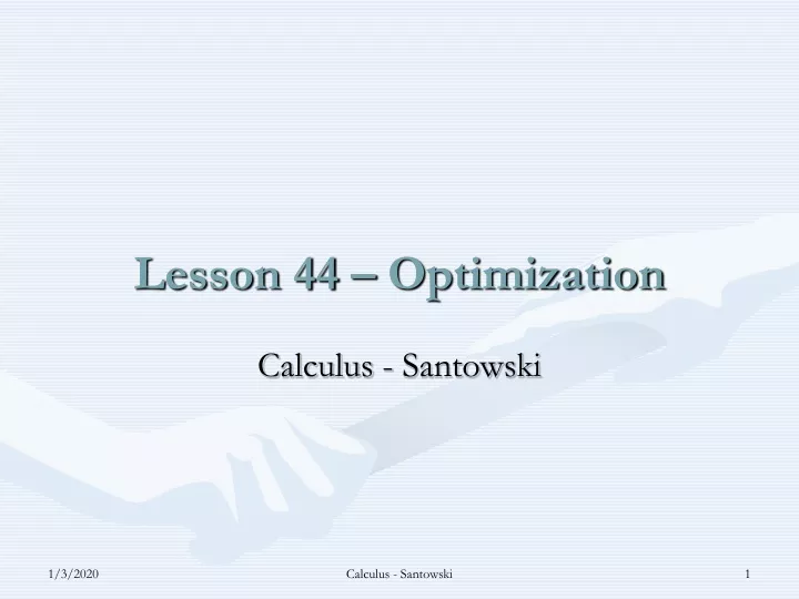lesson 44 optimization