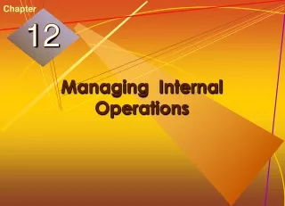 Managing  Internal  Operations