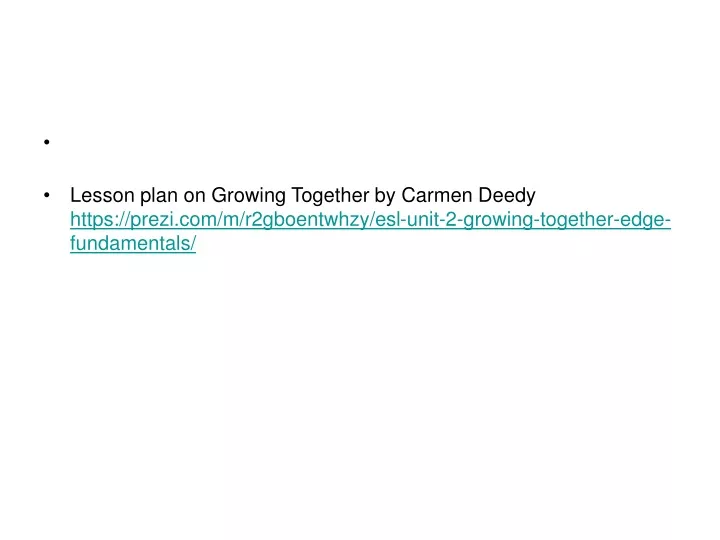 lesson plan on growing together by carmen deedy