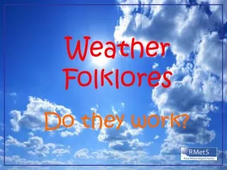 Weather Folklores