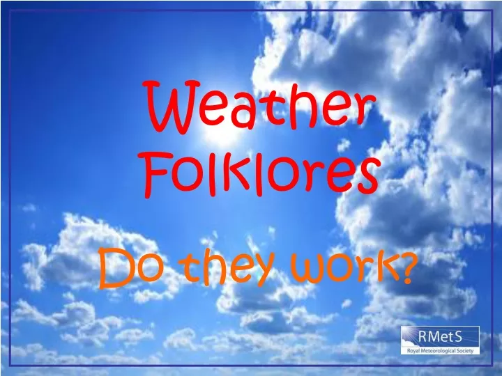weather folklores