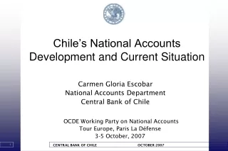 Chile’s National Accounts Development and Current Situation