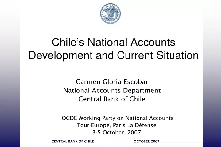 chile s national accounts development and current situation