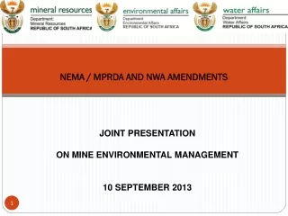 NEMA / MPRDA AND NWA AMENDMENTS