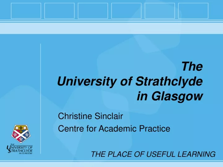 the university of strathclyde in glasgow