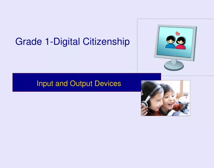 grade 1 digital citizenship