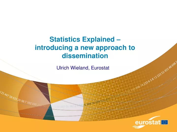 PPT - Ulrich Wieland, Eurostat PowerPoint Presentation, Free Download ...