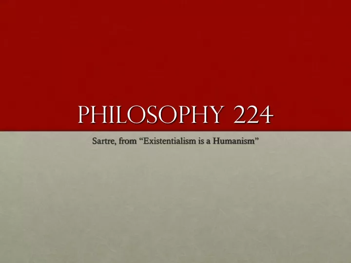 philosophy 224