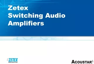 Zetex Switching Audio Amplifiers