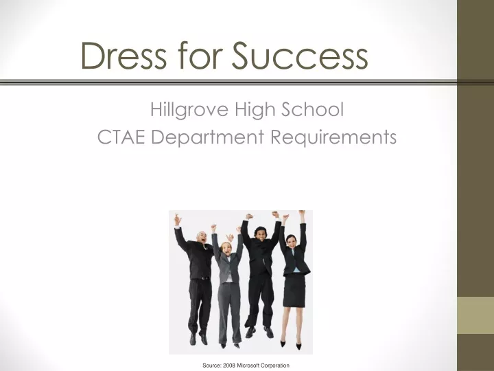 dress for success