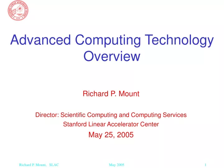 advanced computing technology overview