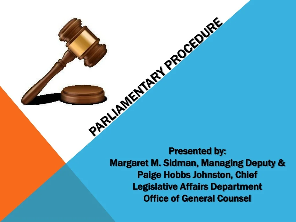 PPT - Parliamentary Procedure PowerPoint Presentation, free download ...