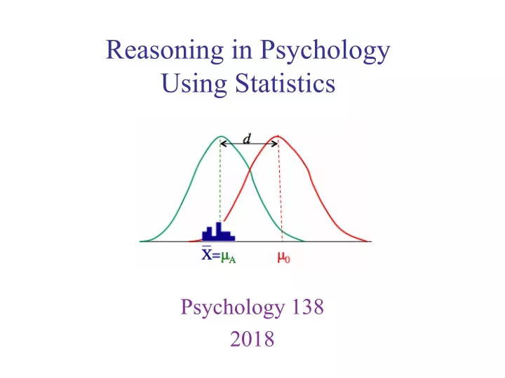 reasoning in psychology using statistics