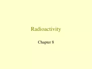 Radioactivity