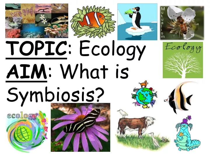 topic ecology aim what is symbiosis