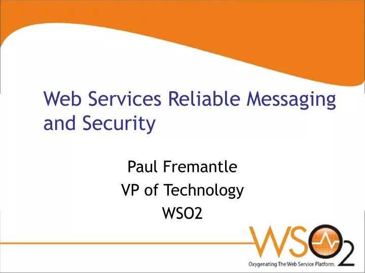 web services reliable messaging and security