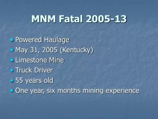 MNM Fatal 2005-13